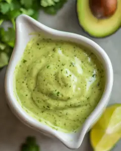 Healthy Creamy Avocado Cilantro Lime Dressing
