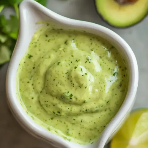 Healthy Creamy Avocado Cilantro Lime Dressing