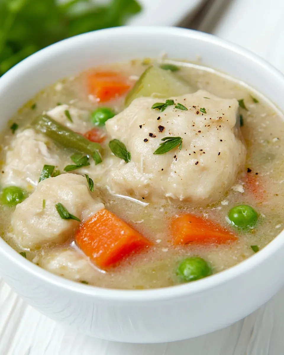 Healthy Irish Chicken and Dumpling Soup
