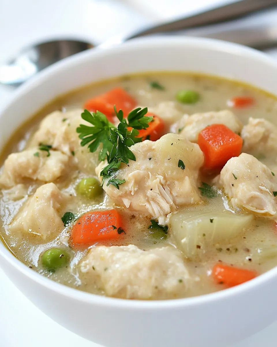 Healthy Irish Chicken and Dumpling Soup