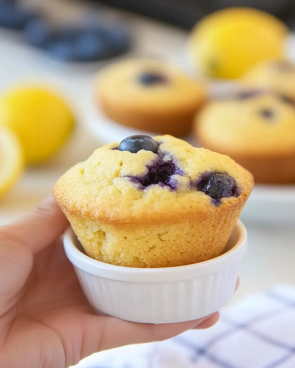 Healthy Lemon Blueberry Muffins