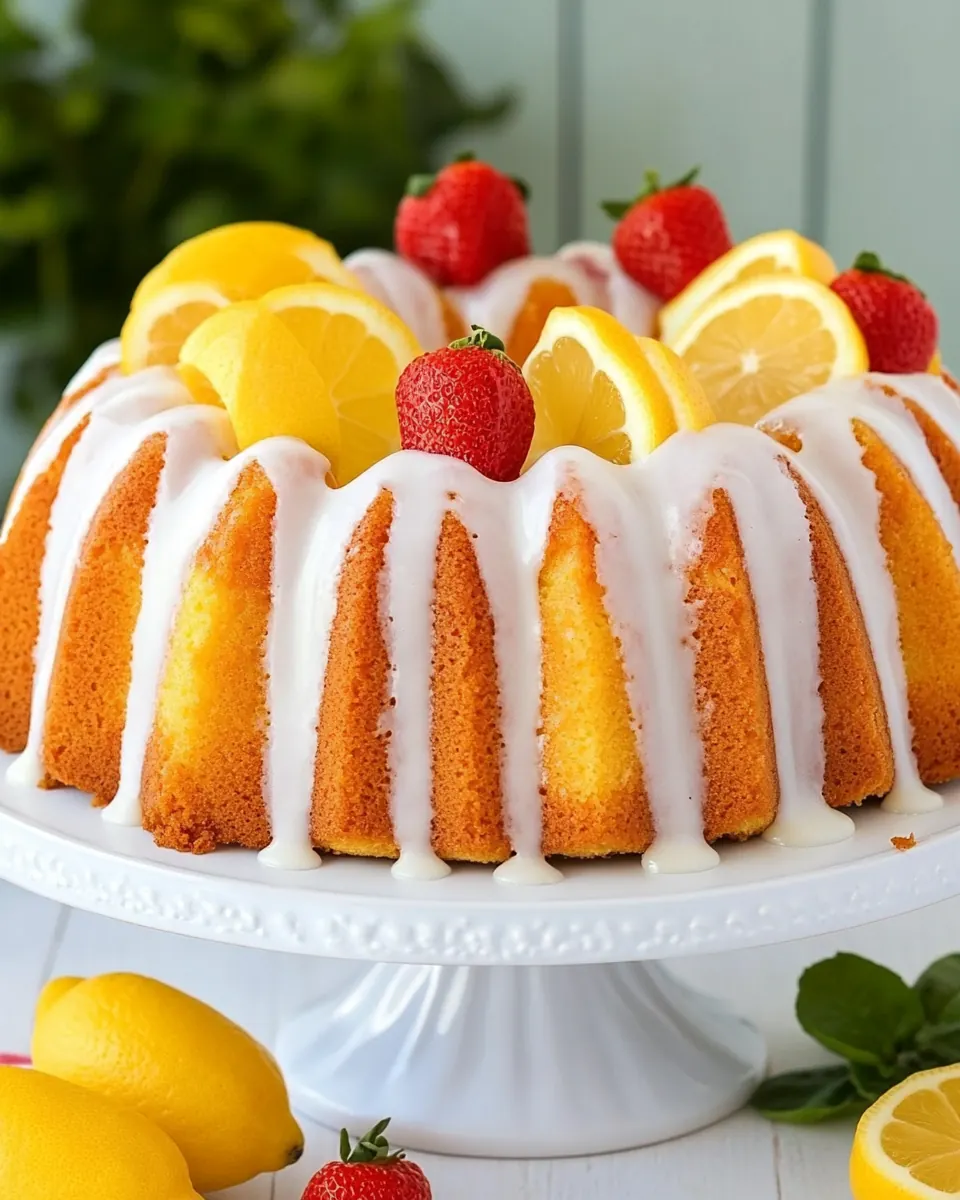 Healthy Lemon Bundt Cake