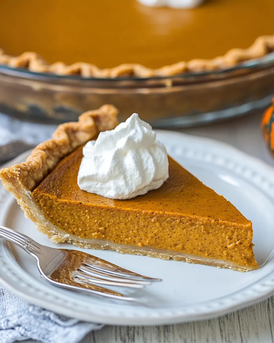 Healthy Pumpkin Pie