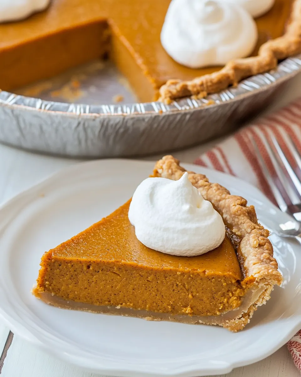 Healthy Pumpkin Pie
