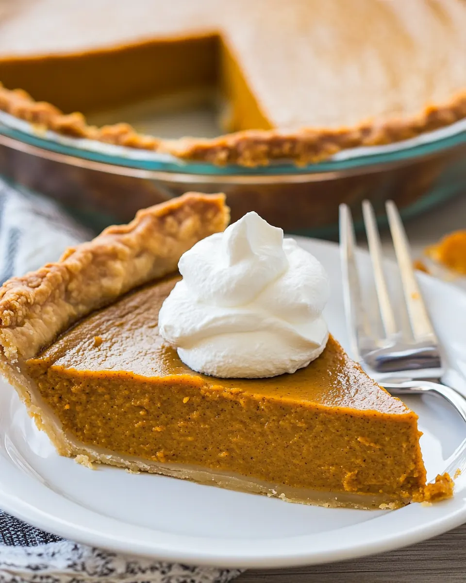 Healthy Pumpkin Pie