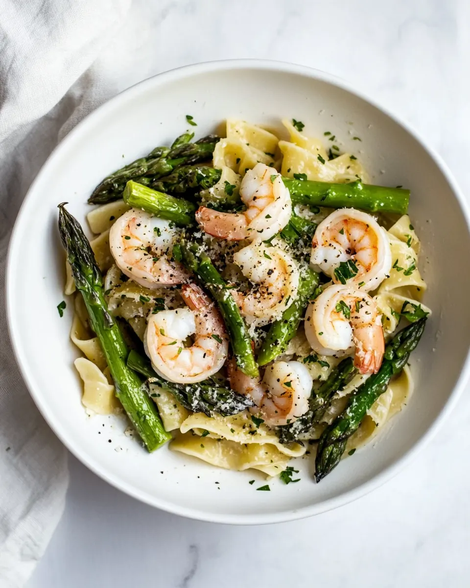 Healthy Shrimp and Asparagus Pasta Recipe