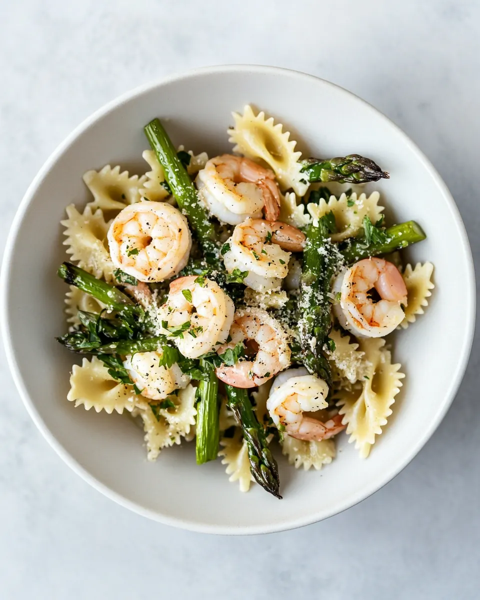 Healthy Shrimp and Asparagus Pasta Recipe