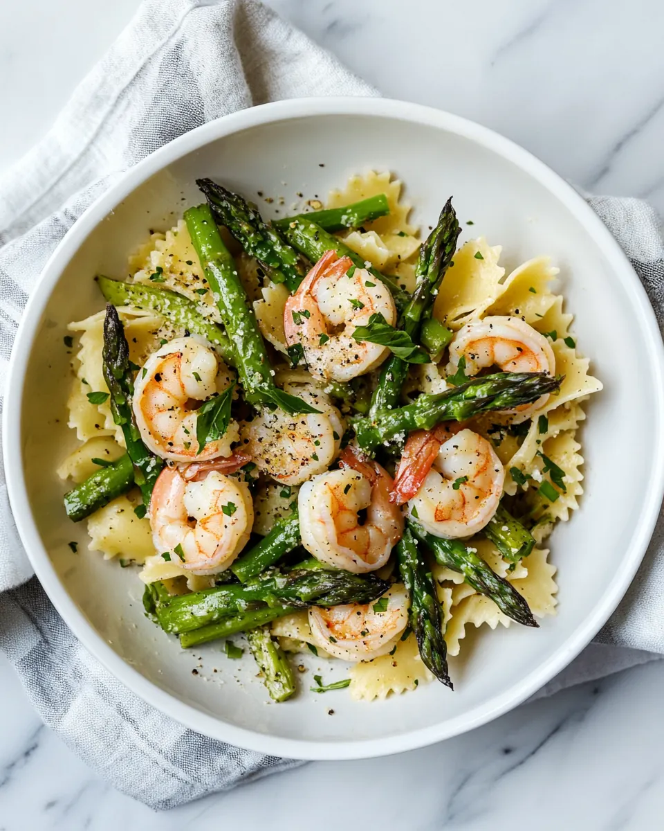 Healthy Shrimp and Asparagus Pasta Recipe