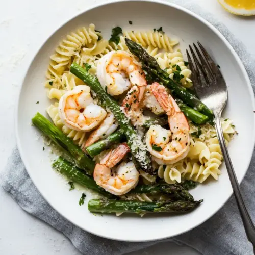 Healthy Shrimp and Asparagus Pasta Recipe