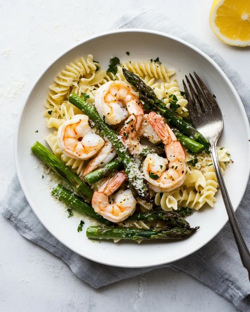 Healthy Shrimp and Asparagus Pasta Recipe