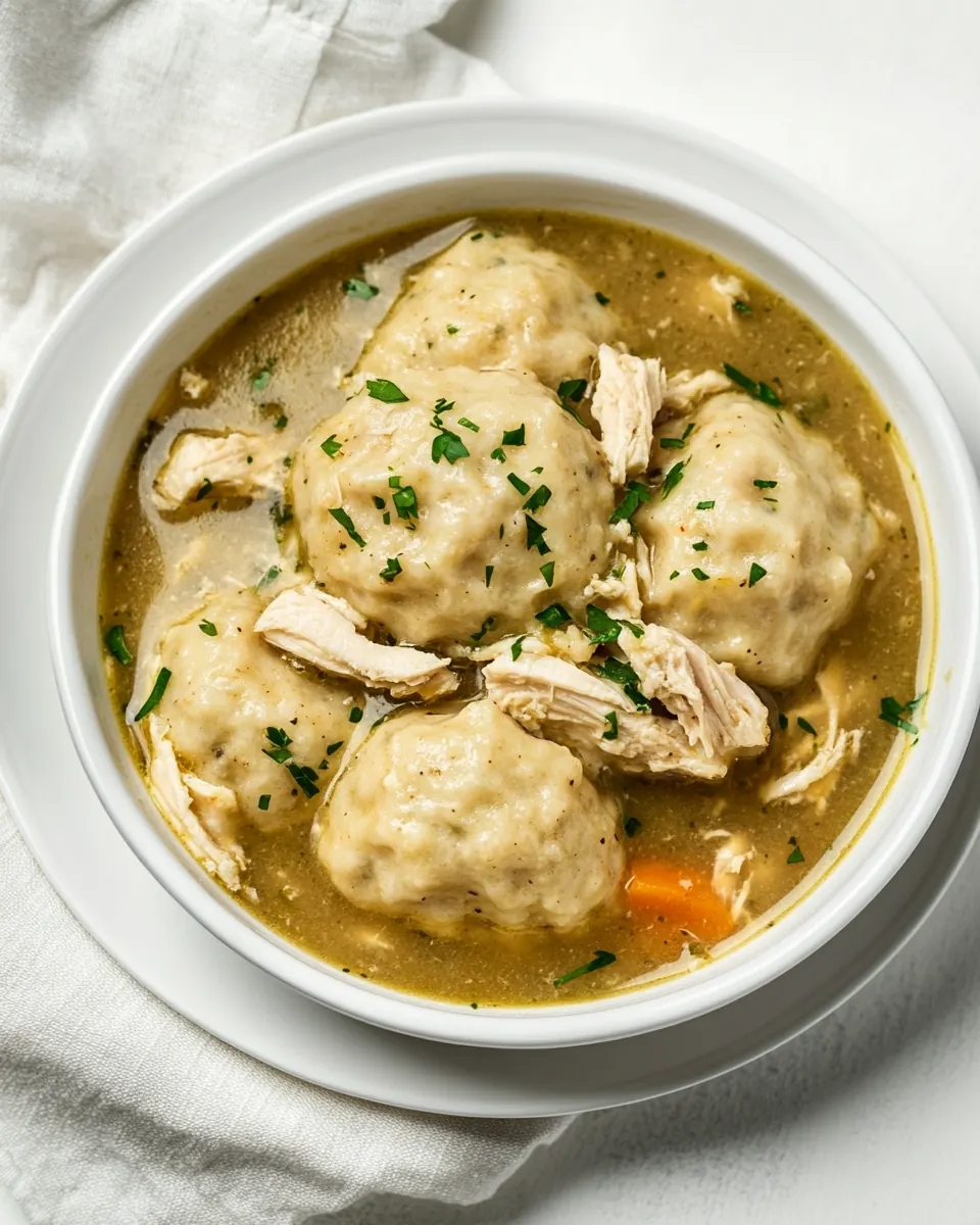 Healthy Slow Cooker Chicken and Dumplings