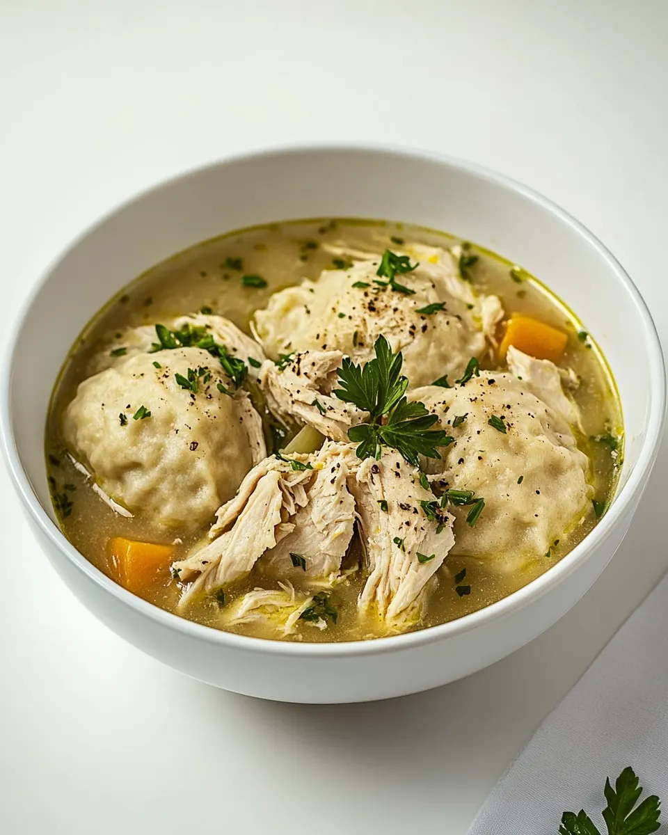 Healthy Slow Cooker Chicken and Dumplings