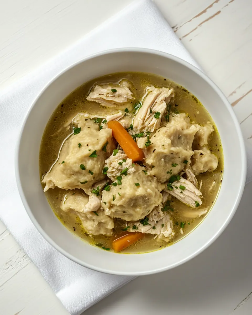 Healthy Slow Cooker Chicken and Dumplings