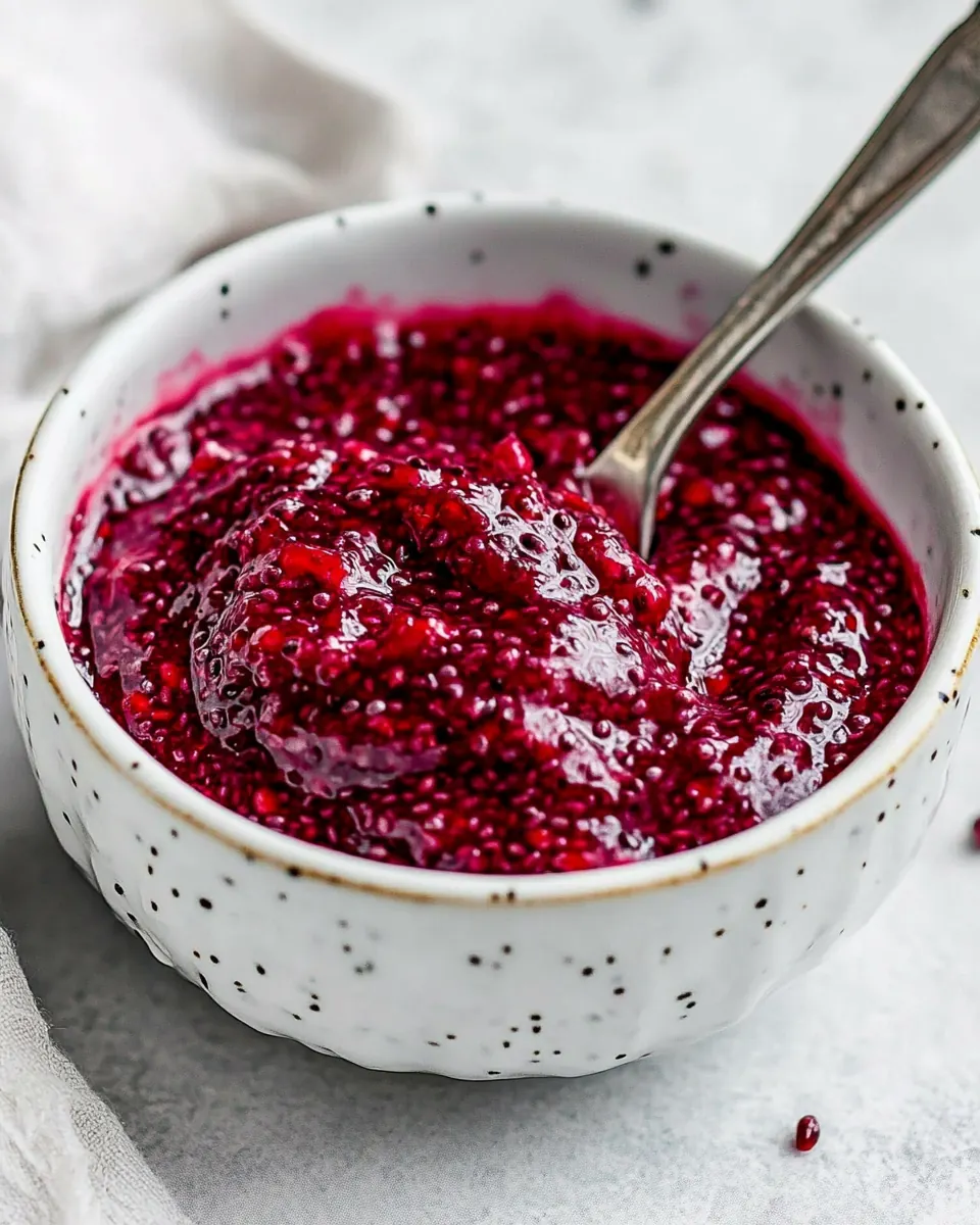 Healthy Strawberry Chia Jam