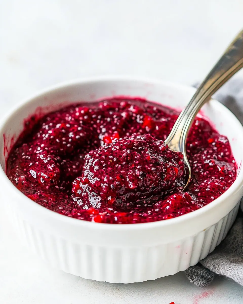 Healthy Strawberry Chia Jam