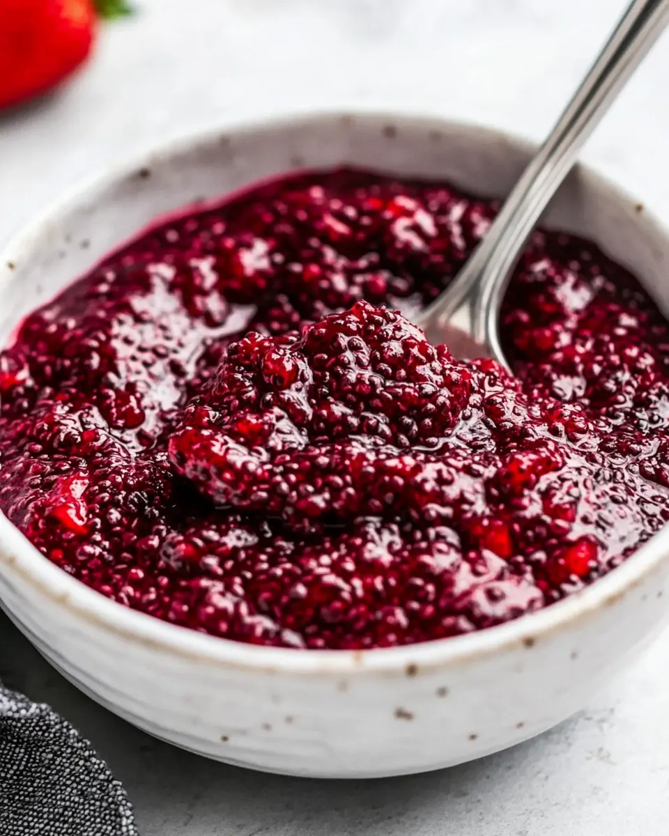 Healthy Strawberry Chia Jam