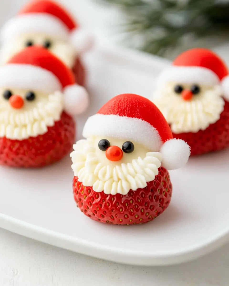 Healthy Strawberry Santas