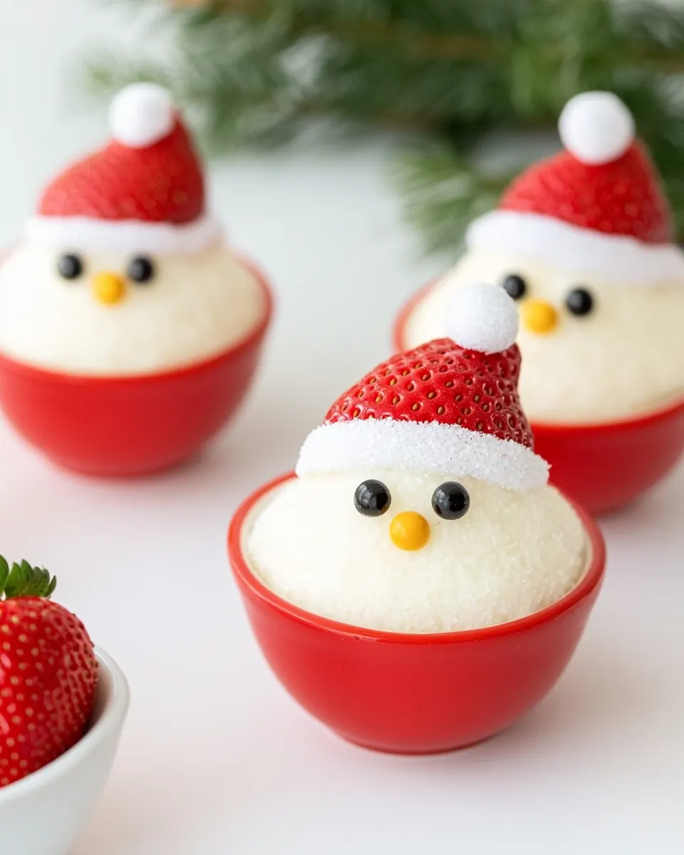 Healthy Strawberry Santas