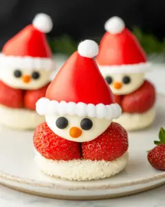 Healthy Strawberry Santas