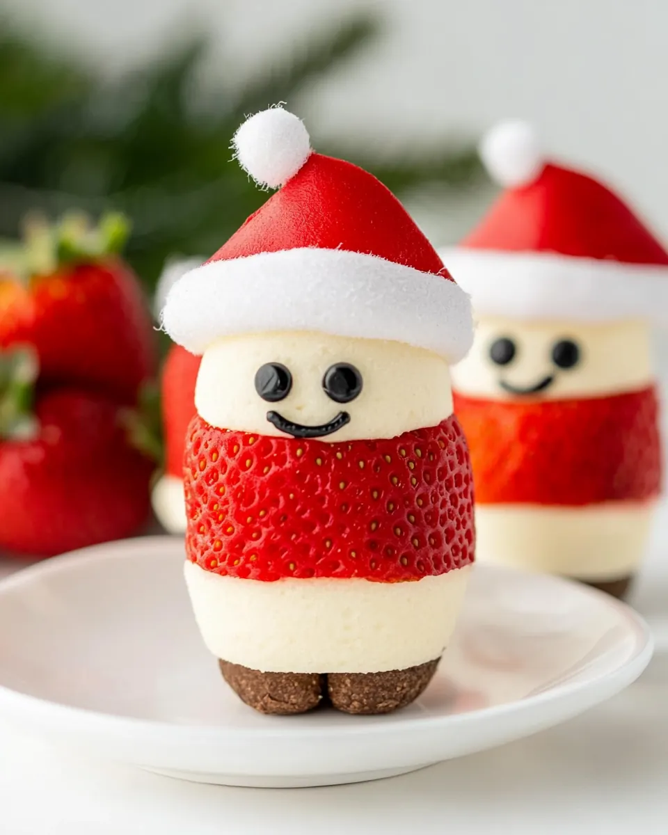 Healthy Strawberry Santas