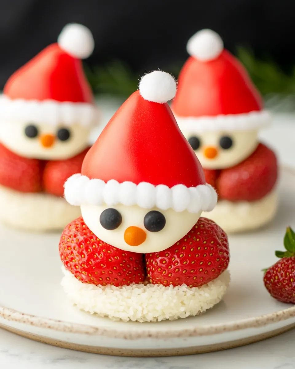 Healthy Strawberry Santas