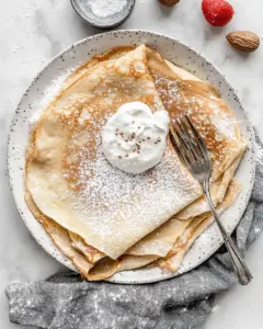 Healthy Whole Wheat Crêpes