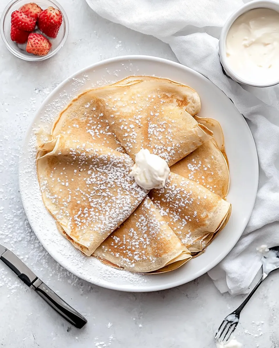 Healthy Whole Wheat Crêpes