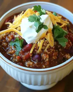 Hearty Slow Cooker Bulgur Chili