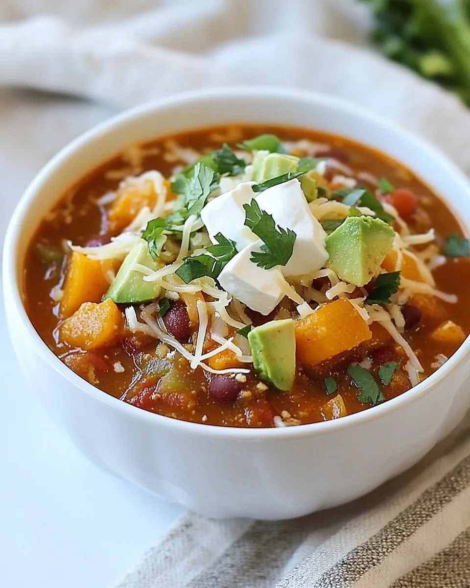 Hearty Vegetarian Pumpkin Chili