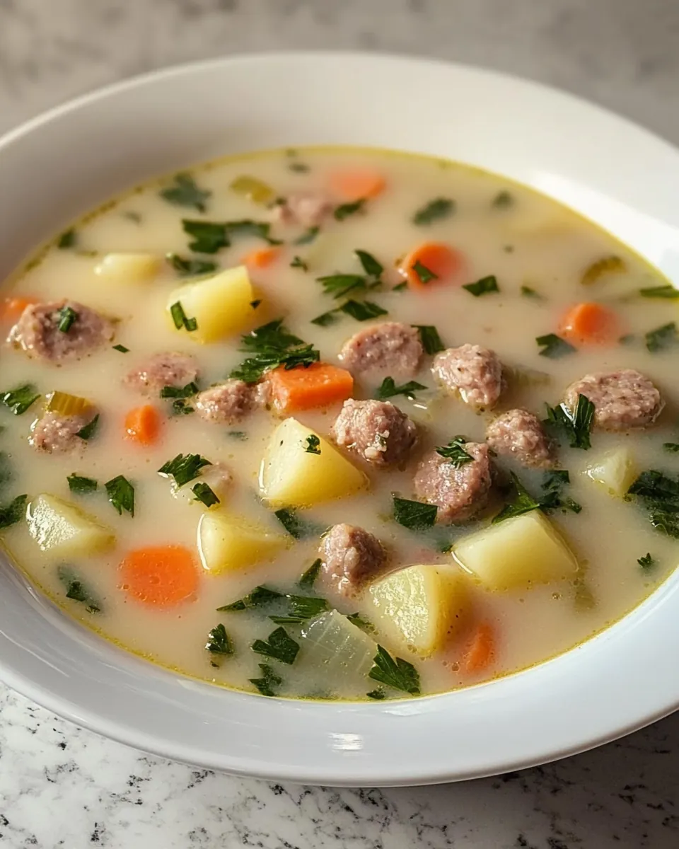 Slow Cooker Sausage and Potato Soup