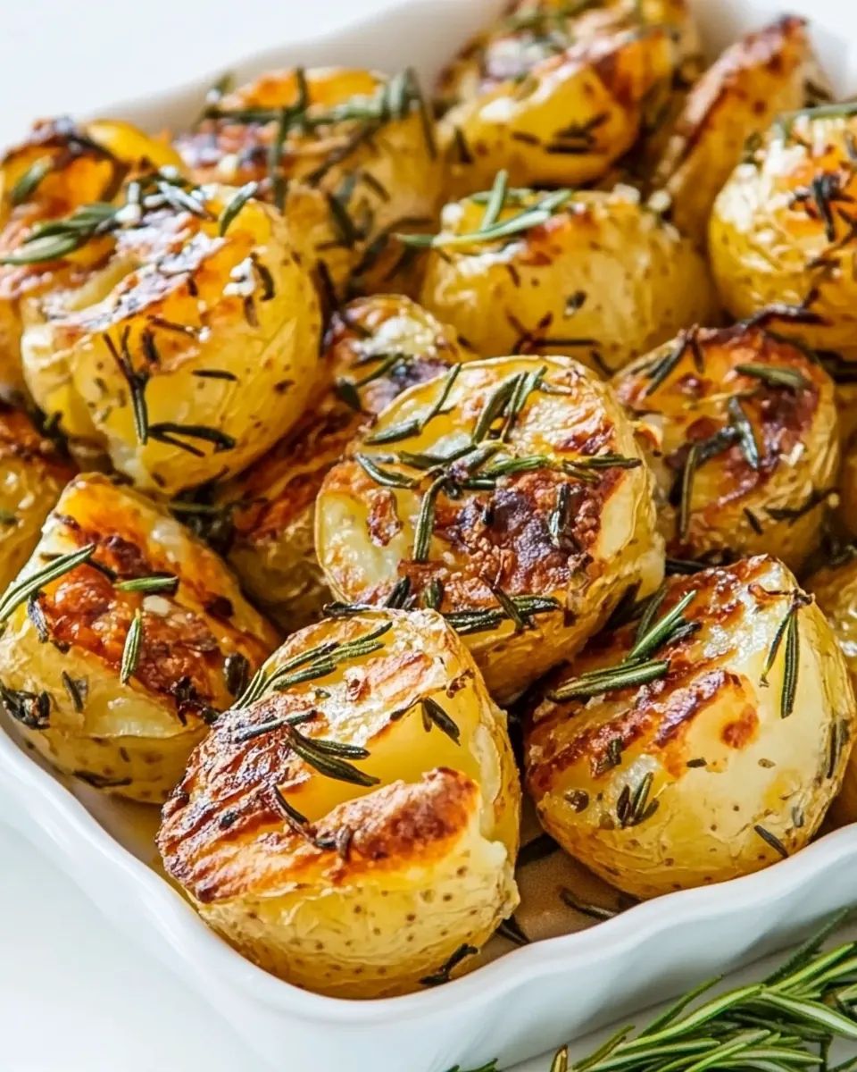 Hedgehog Roasted Rosemary Potatoes
