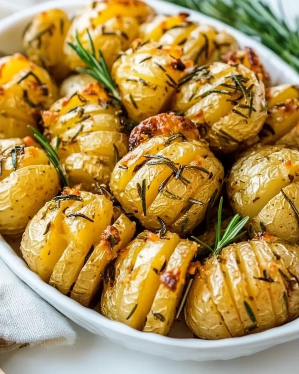 Hedgehog Roasted Rosemary Potatoes