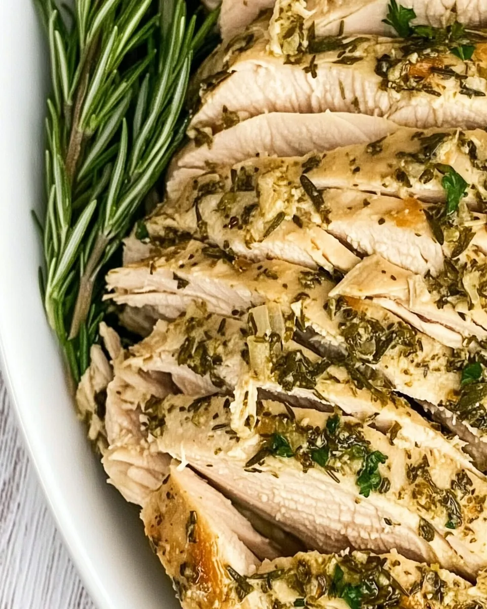 Herb Garlic Turkey Tenderloin