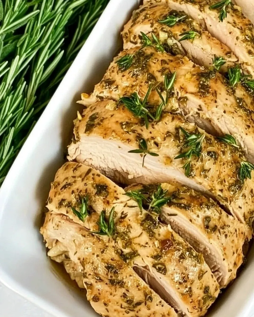 Herb Garlic Turkey Tenderloin