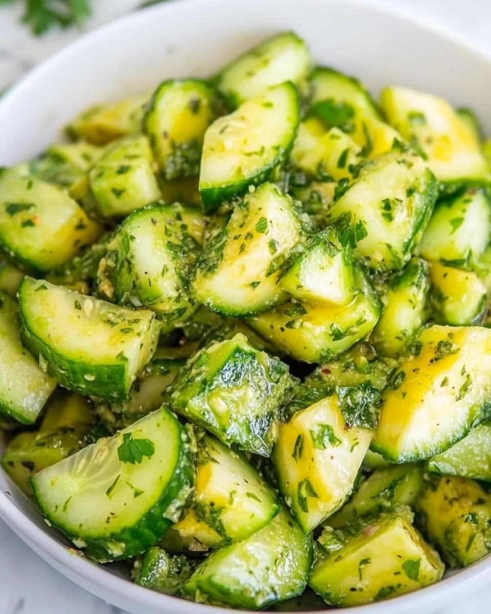 Herbed Avocado Cucumber Salad