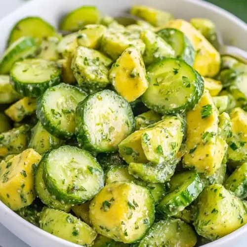 Herbed Avocado Cucumber Salad