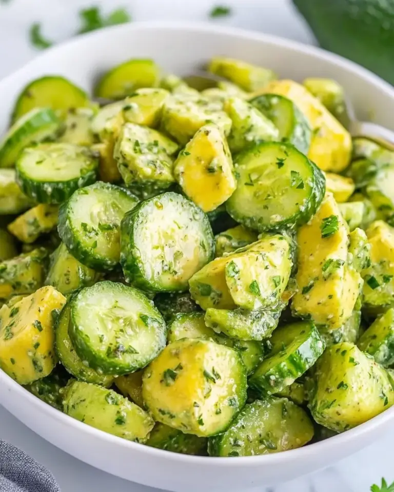 Herbed Avocado Cucumber Salad