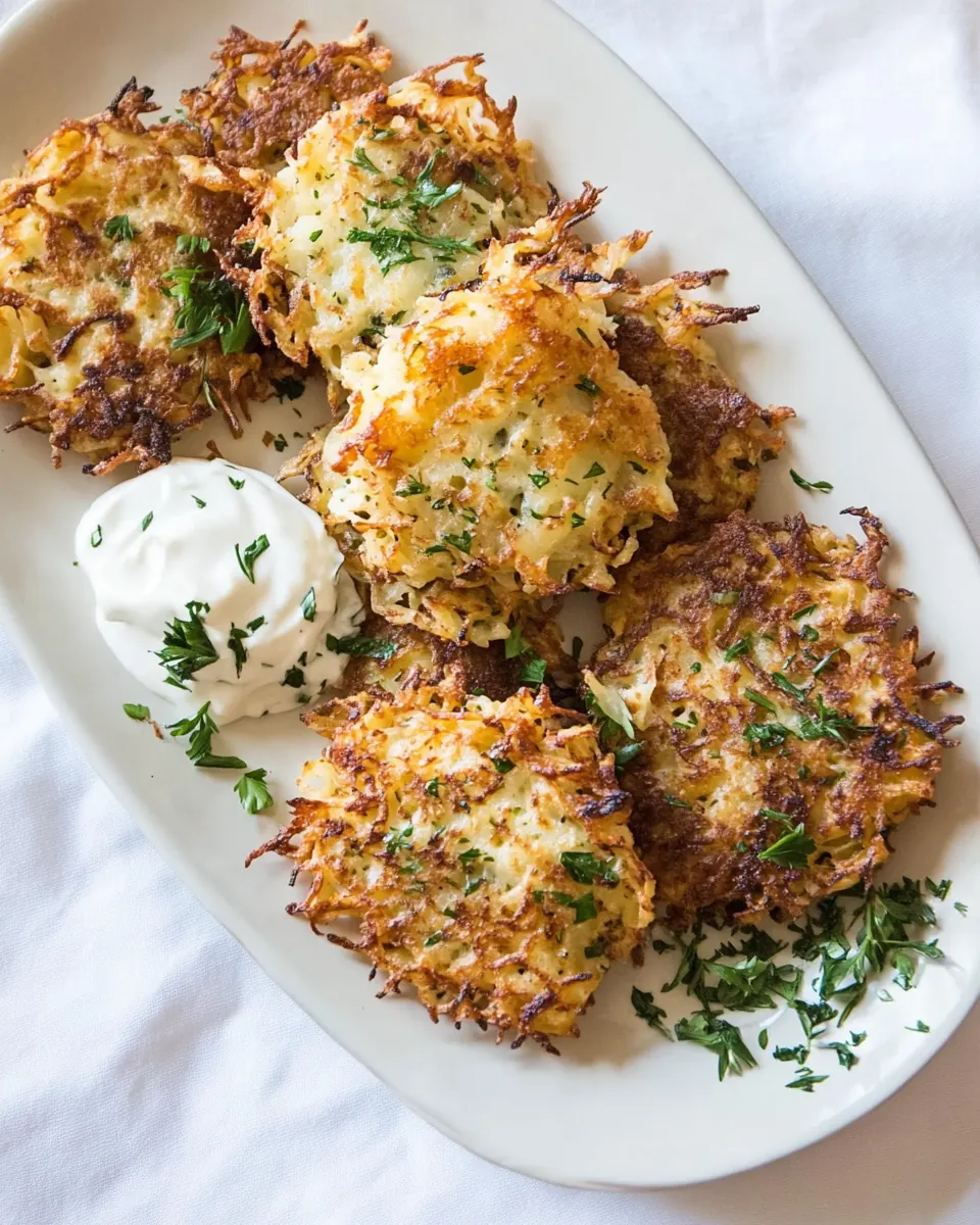 Herbed Cheddar Latkes