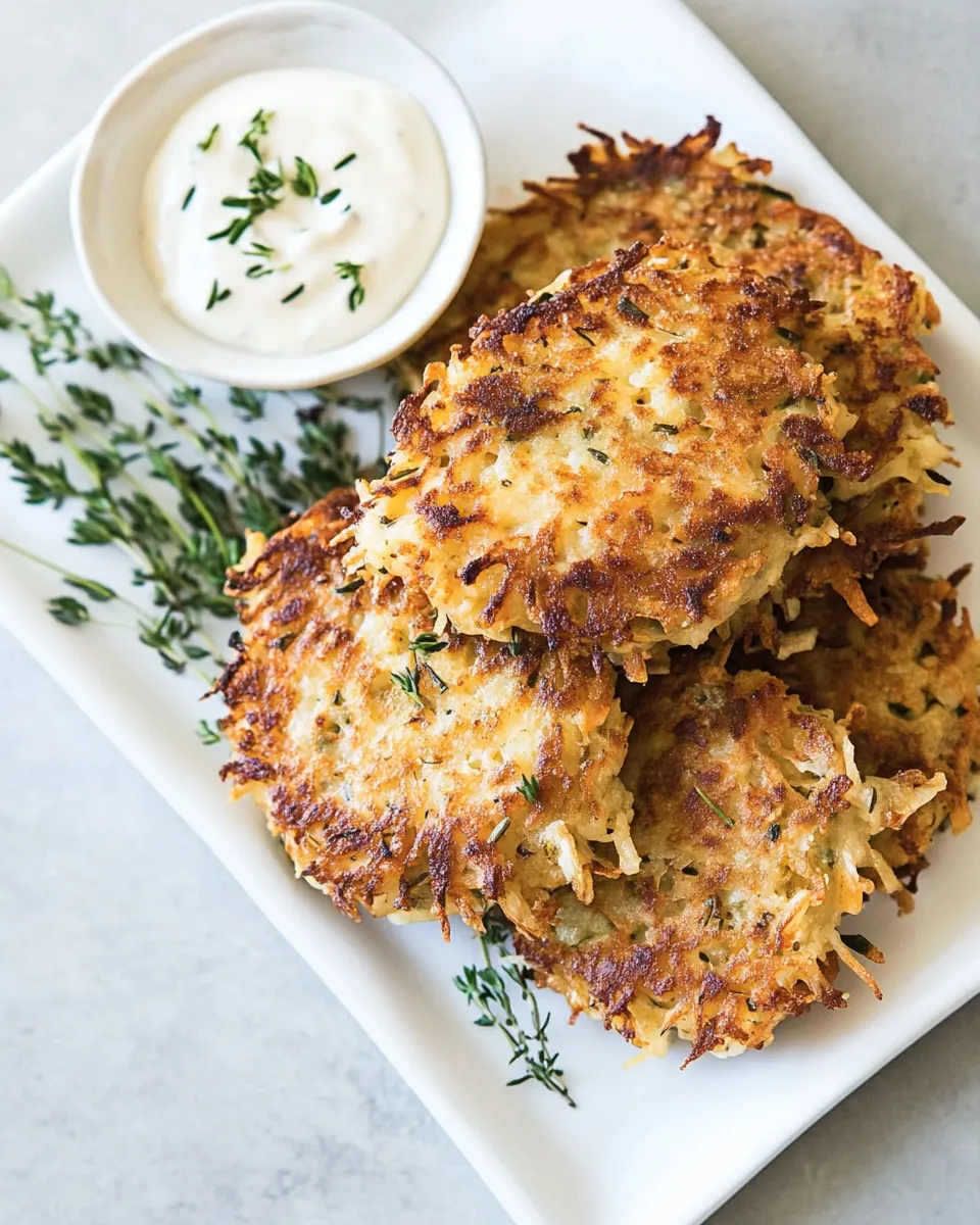 Herbed Cheddar Latkes