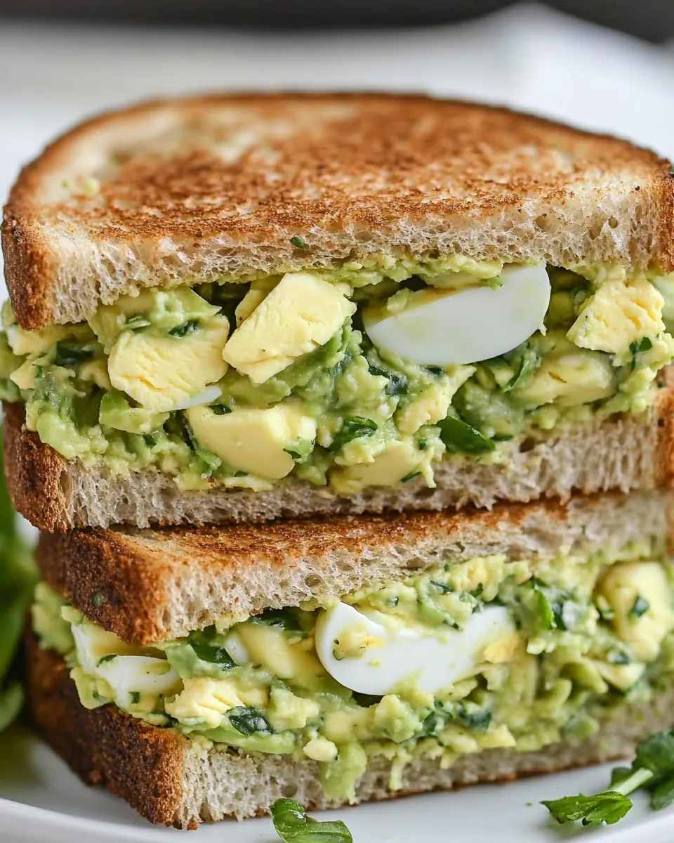 Herby Avocado Egg Salad Sandwiches
