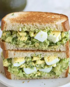 Herby Avocado Egg Salad Sandwiches
