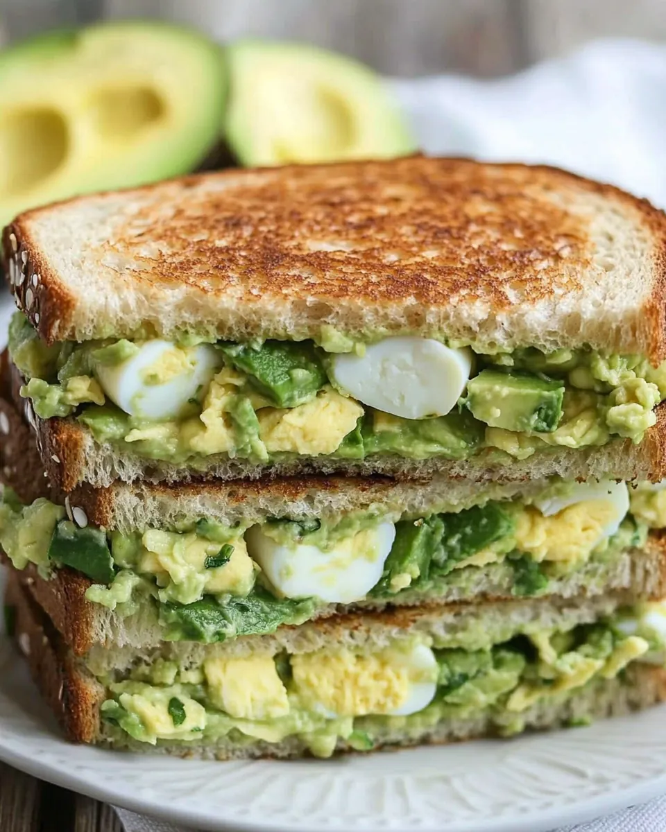 Herby Avocado Egg Salad Sandwiches