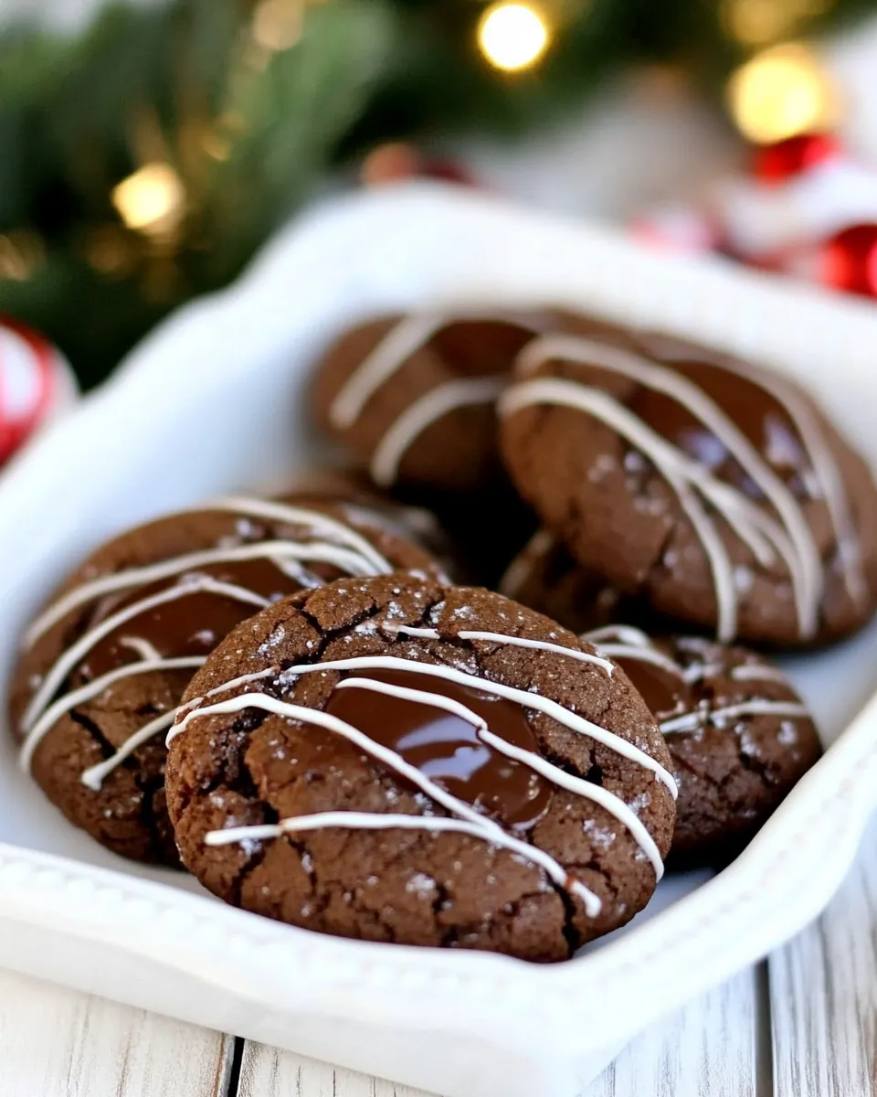 Rolo Stuffed Chocolate Cookies