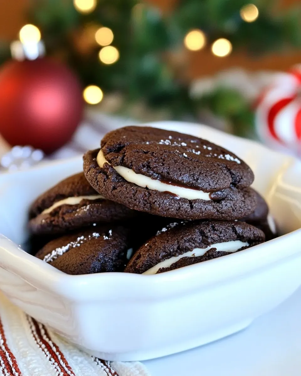 Rolo Stuffed Chocolate Cookies