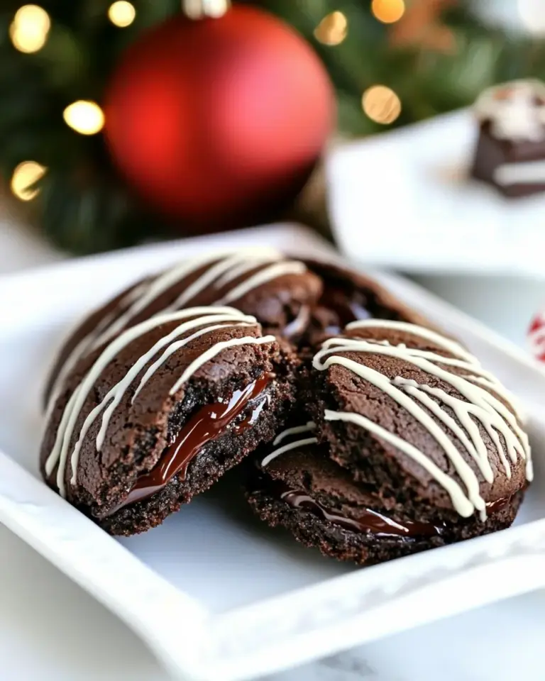 Rolo Stuffed Chocolate Cookies