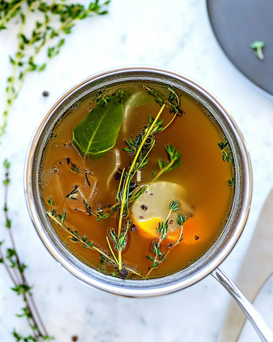 Homemade Beef Broth Stock