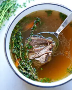 Homemade Beef Broth Stock