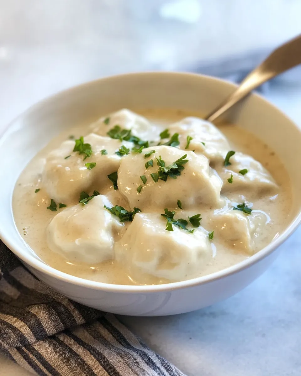 Homemade Chicken and Drop Dumplings