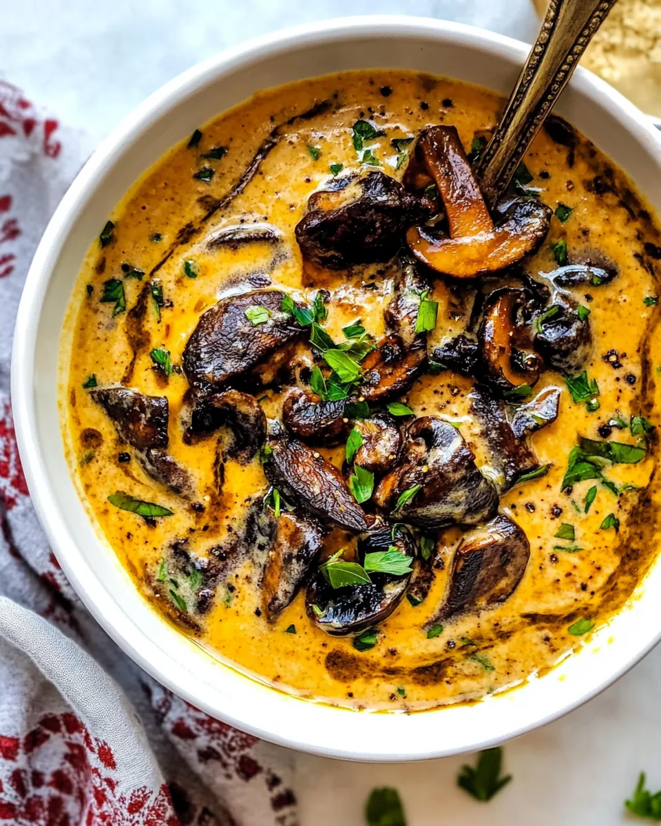 Homemade Cream of Mushroom Soup