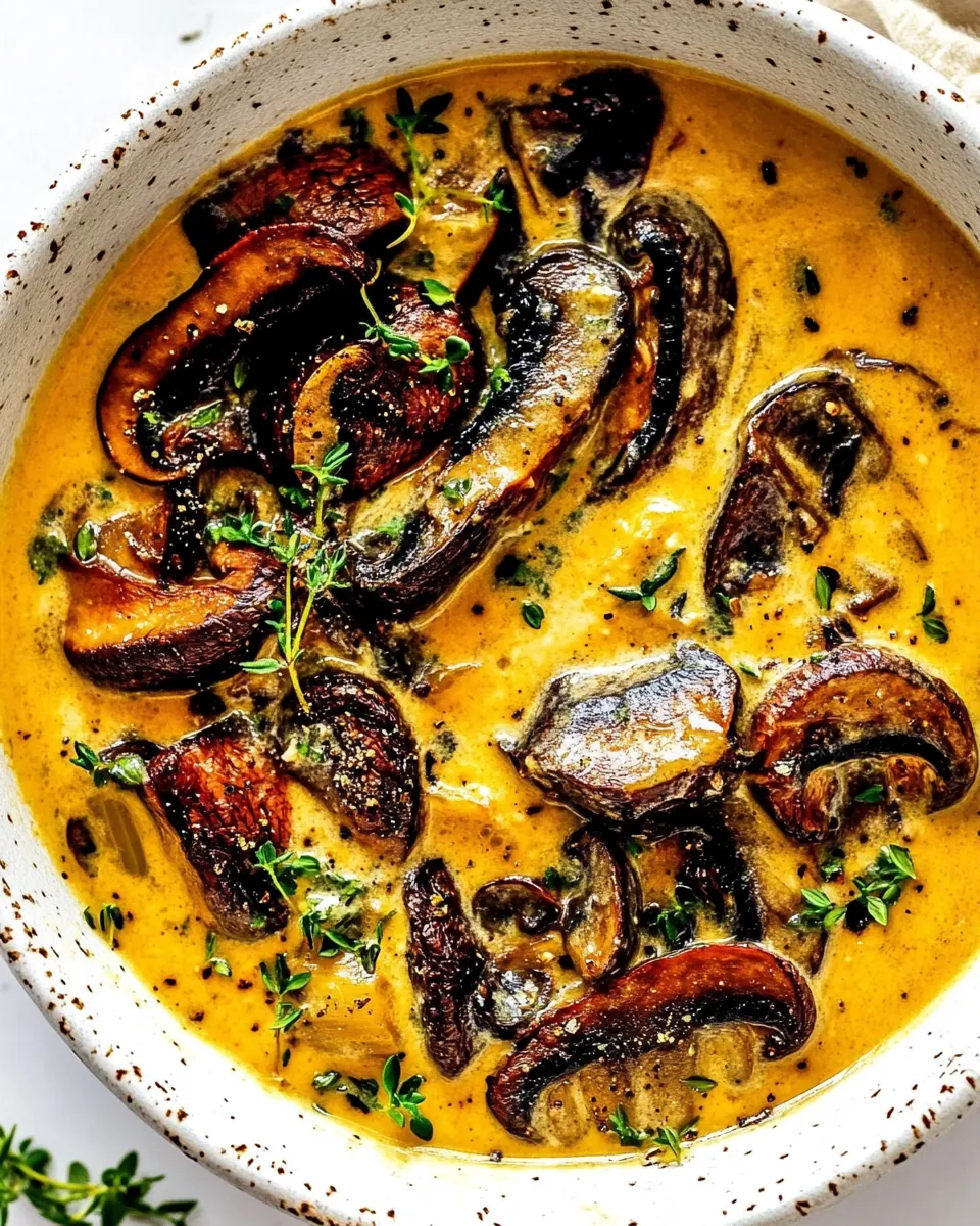 Homemade Cream of Mushroom Soup